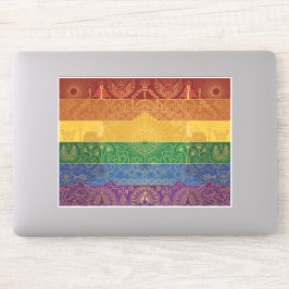 Pegatina Bandera de orgullo Art Deco | Arcoíris I Calcomaní