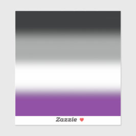Pegatina Bandera de Orgullo Asexual Gradiente - Bandera ACE