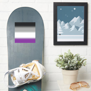 Pegatina Bandera de Orgullo Asexual Gradiente - Bandera ACE