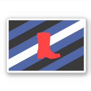 Pegatina Bandera de Orgullo de Bota