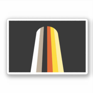 Pegatina Bandera de Orgullo de Cabello Largo