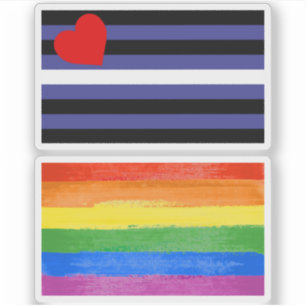 Pegatina Bandera de Orgullo de Cuero