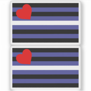 Pegatina Bandera de orgullo de cuero
