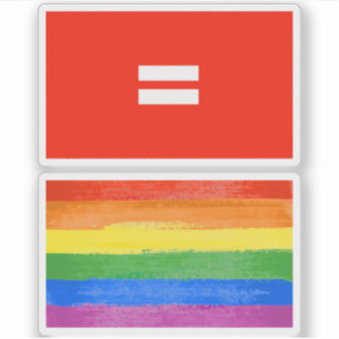 Pegatina Bandera de Orgullo de Igualdad