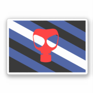 Pegatina Bandera de Orgullo de Máscara