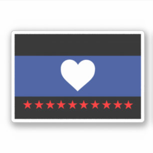 Pegatina Bandera de Orgullo de Pie