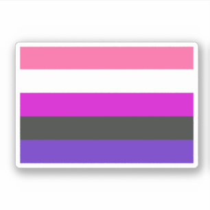 Pegatina Bandera de orgullo genderfluid