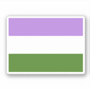 Pegatina Bandera de orgullo Genderqueer