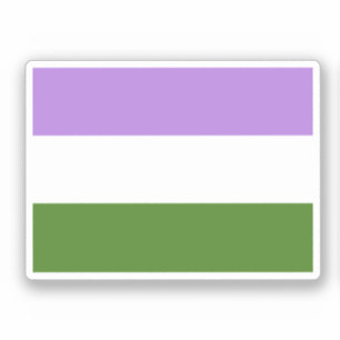 Pegatina Bandera de orgullo Genderqueer