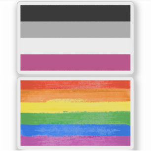 Pegatina Bandera de Orgullo Ginefilia