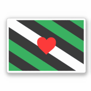 Pegatina Bandera de Orgullo Leather Boi