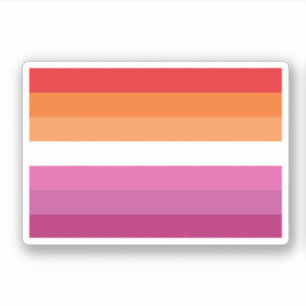 Pegatina Bandera de Orgullo Lesbiano