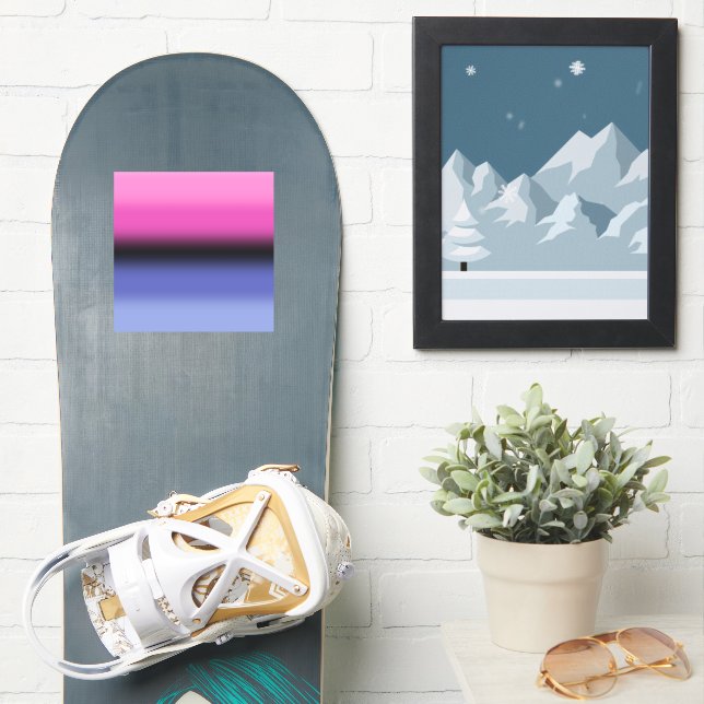 Pegatina Bandera de Orgullo Omnisexual Gradiente – Bandera  (snowboard)