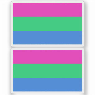 Pegatina Bandera de orgullo polissexual