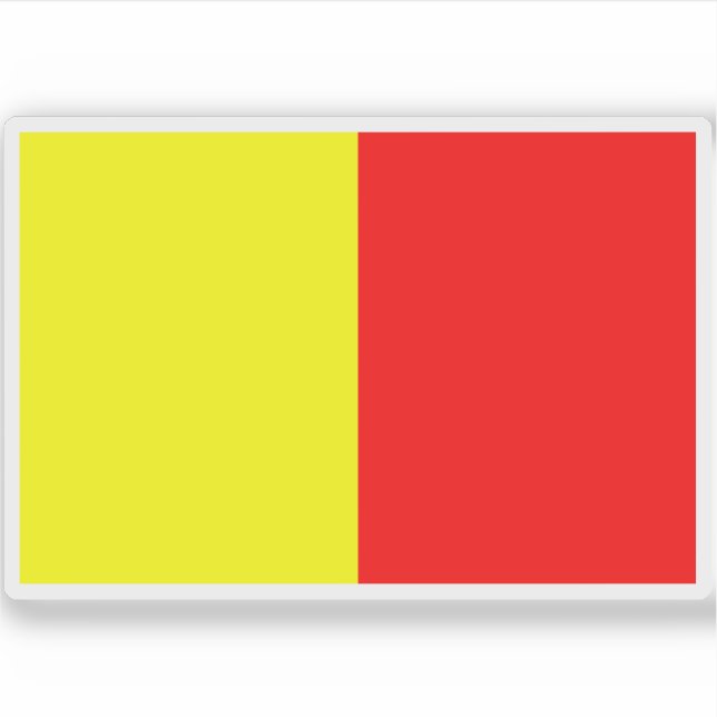 Pegatina Bandera de Orléans, Francia  (Anverso)