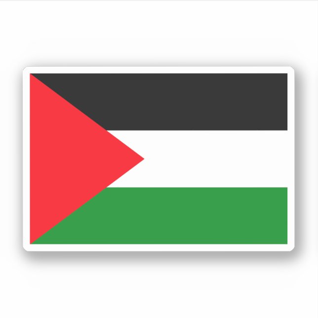 Pegatina Bandera de Palestina (Anverso)