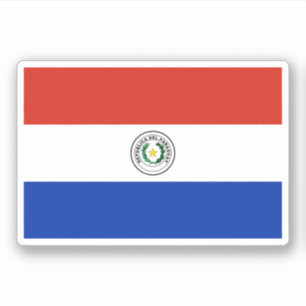 Pegatina Bandera de Paraguay