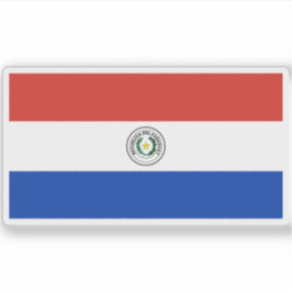 Pegatina Bandera de Paraguay