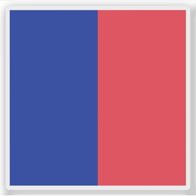 Pegatina Bandera de París (Anverso)