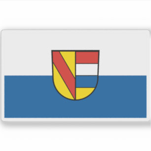 Pegatina Bandera de Pforzheim, Alemania