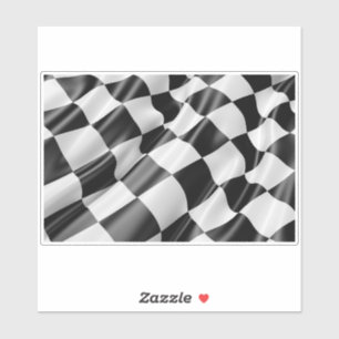 Pegatina Bandera de pista de carreras Vinilo adhesivo