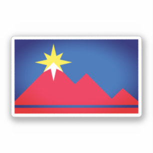 Pegatina Bandera de Pocatello, Idaho