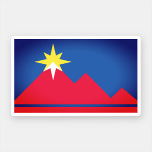Pegatina Bandera de Pocatello, Idaho