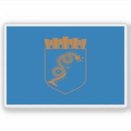 Pegatina Bandera de Pogradec, Albania