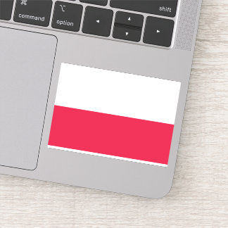 Pegatina Bandera de Polonia Patriótico Polaco