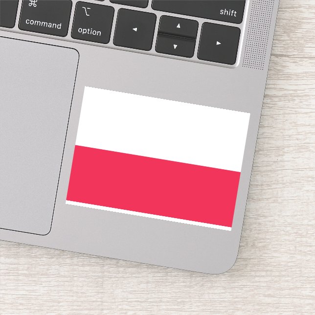 Pegatina Bandera de Polonia Patriótico Polaco (Detalle)
