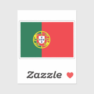 Pegatina Bandera de Portugal cortada a medida