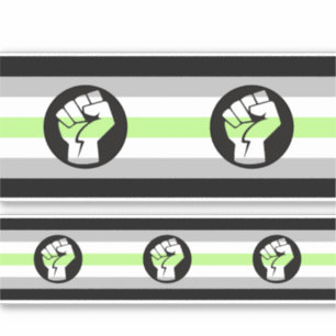 Pegatina Bandera de protesta agénero