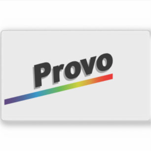 Pegatina Bandera de Provo, Utah (1989-2015)