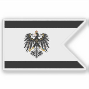 Pegatina Bandera de Prusia - Diseño civil (1892-1918)