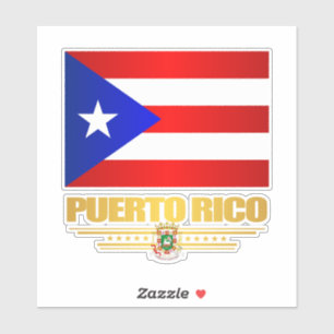 Pegatina Bandera de Puerto Rico.