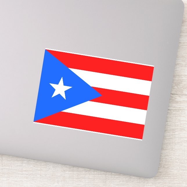 Pegatina Bandera de Puerto Rico (Detalle)