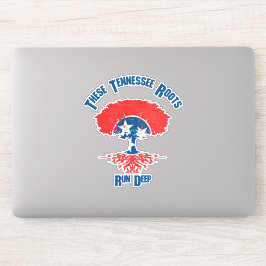 Pegatina Bandera de raíces de Tennessee Árbol Vinyl Decal