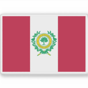 Pegatina Bandera de Raleigh, Carolina del Norte