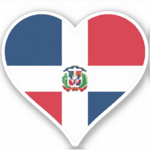 Pegatina Bandera de República Dominicana
