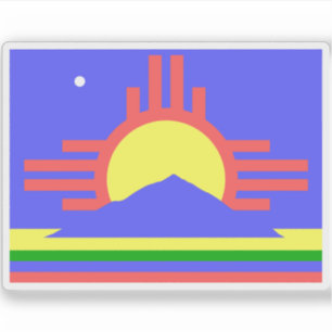 Pegatina Bandera de Roswell, Nuevo México