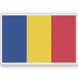Pegatina Bandera de Rumania