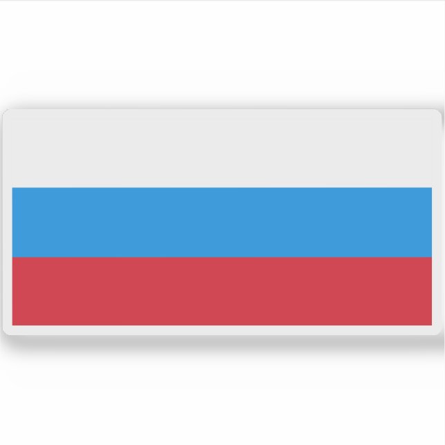Pegatina Bandera de Rusia (1991-1993) (Anverso)