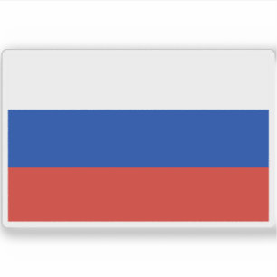 Pegatina Bandera de Rusia (Federación de Rusia)