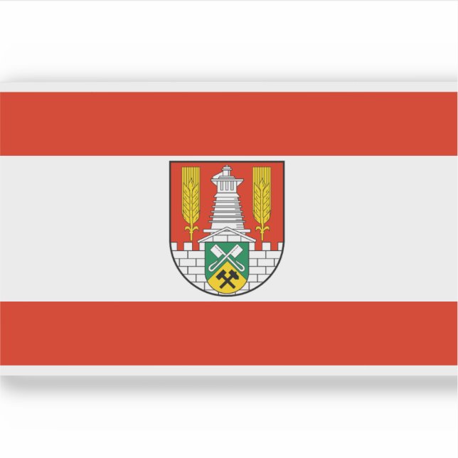 Pegatina Bandera de Salzgitter, Alemania (Anverso)
