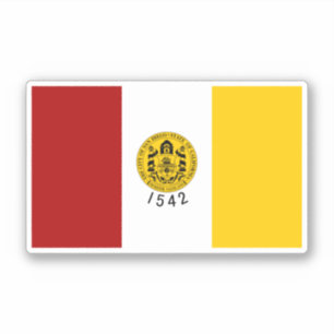 Pegatina Bandera de San Diego, California