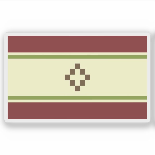 Pegatina Bandera de San Fernando del Valle de Catamarca, Ar (Anverso)