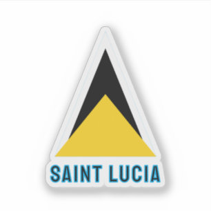 Pegatina Bandera de Santa Lucía