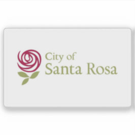 Pegatina Bandera de Santa Rosa, California, EE. UU.
