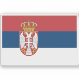 Pegatina Bandera de Serbia