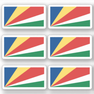 Pegatina Bandera de Seychelles - una colección